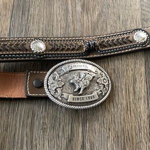 Boys Leather Cavender Belt, size 28/small,Genuine Leather. Pre-owned